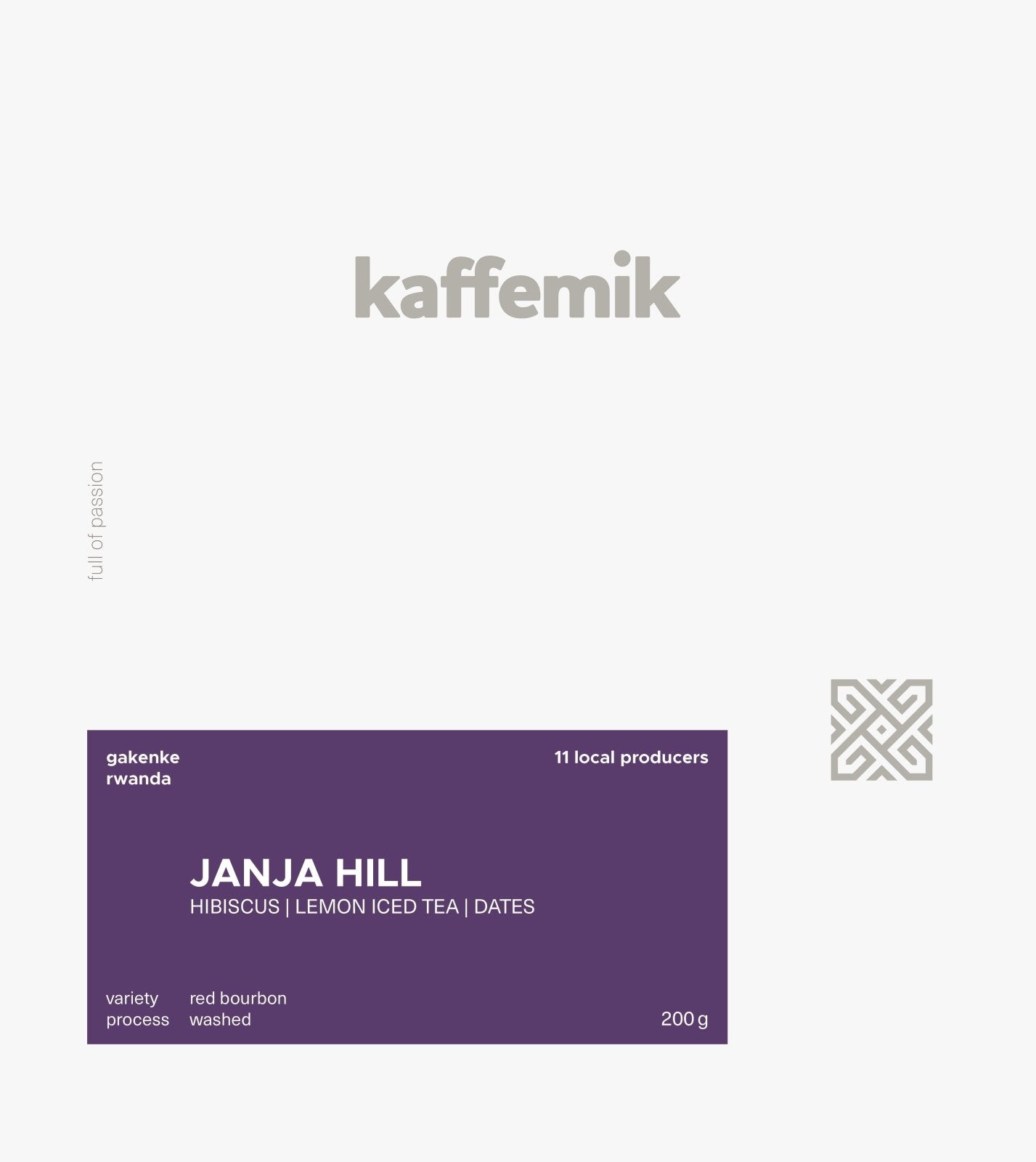 JANJA HILL | Rwanda | Washed - kaffemikHibiscus | Lemon Iced Tea | DatesKaffeebohnen
